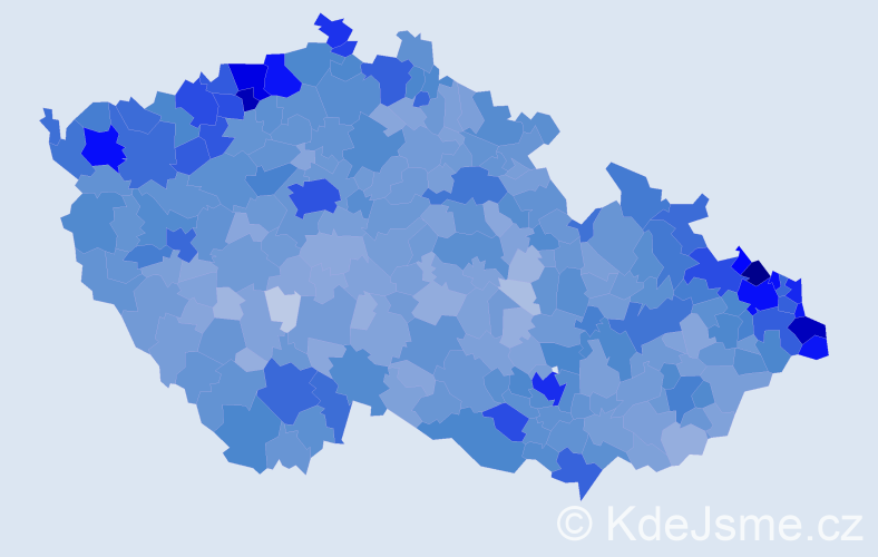 Jméno: 'Rudolf', počet výskytů 27318 v celé ČR