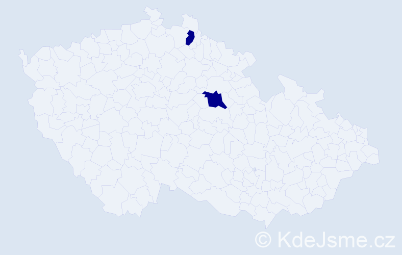 Jméno: 'Václav Michal', počet výskytů 2 v celé ČR