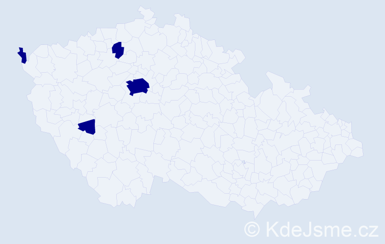 Jméno: 'Franta', počet výskytů 4 v celé ČR