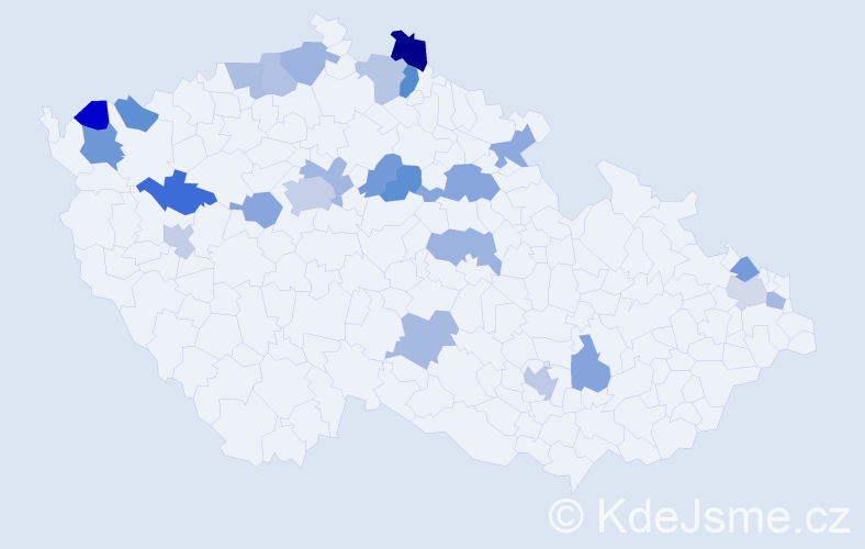 Jméno: 'Rolf', počet výskytů 34 v celé ČR