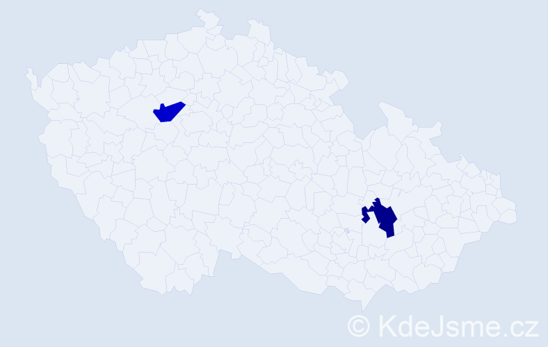 Jméno: 'Veronika Elen', počet výskytů 2 v celé ČR