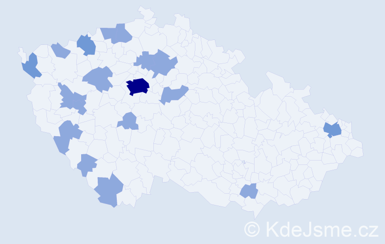 Jméno: 'Thi Le', počet výskytů 26 v celé ČR