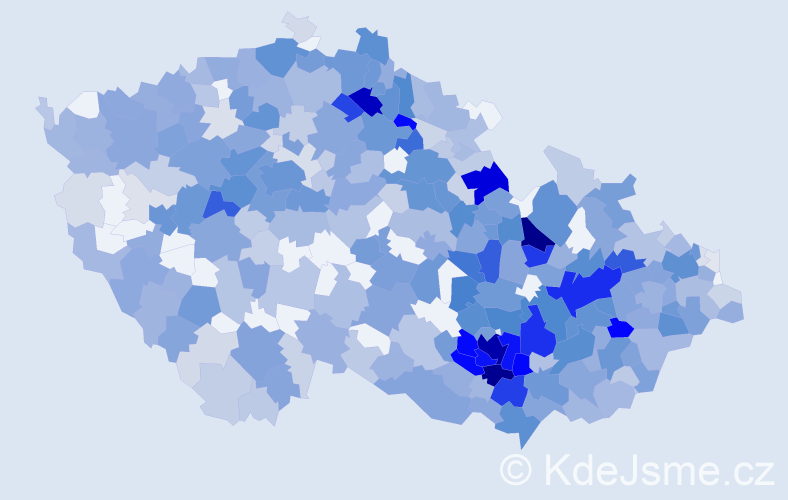 Jméno: 'Radoslava', počet výskytů 1244 v celé ČR