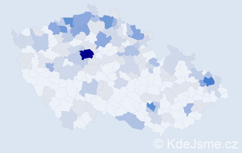 Jméno: 'Liduška', počet výskytů 314 v celé ČR