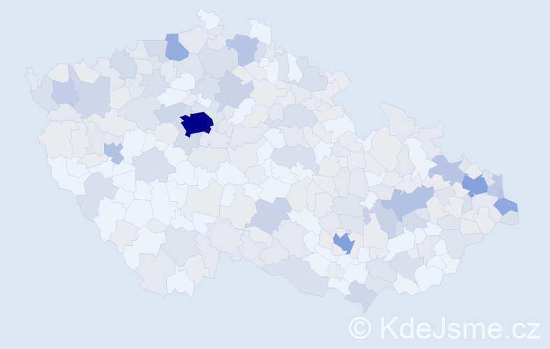 Jméno: 'Adela', počet výskytů 536 v celé ČR