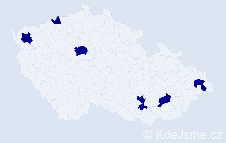 Jméno: 'Eva-Maria', počet výskytů 7 v celé ČR