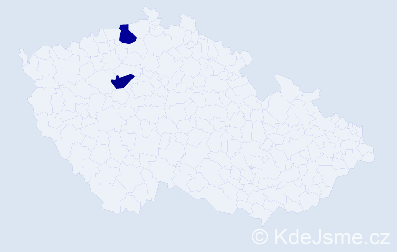 Jméno: 'Sára Natálie', počet výskytů 2 v celé ČR