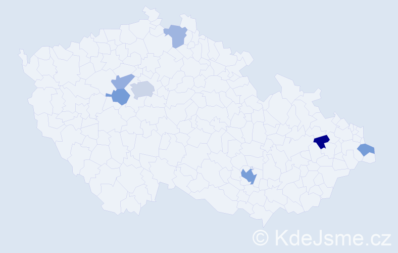 Jméno: 'Yanis', počet výskytů 12 v celé ČR