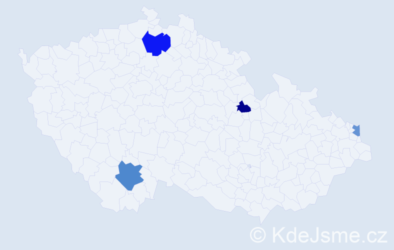 Jméno: 'Ermin', počet výskytů 6 v celé ČR