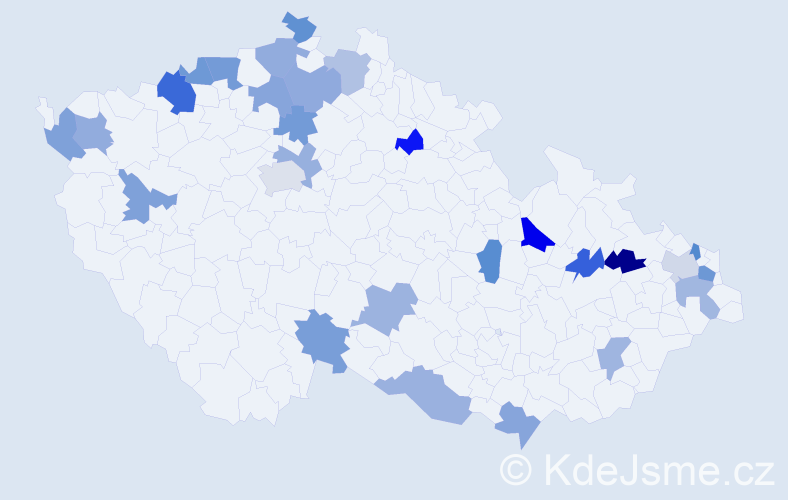 Jméno: 'Liselotte', počet výskytů 34 v celé ČR