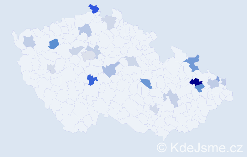 Jméno: 'Bela', počet výskytů 31 v celé ČR