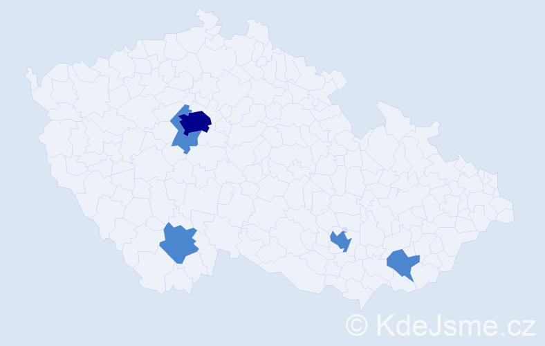 Jméno: 'Sofien', počet výskytů 7 v celé ČR