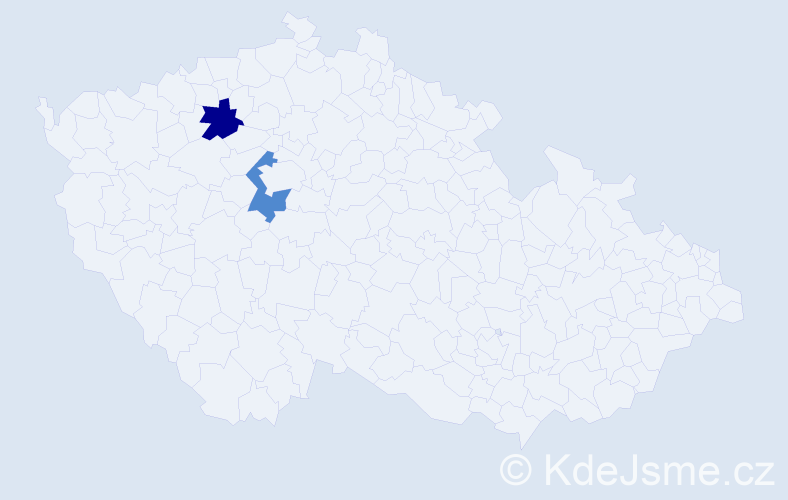 Jméno: 'Danijil', počet výskytů 2 v celé ČR