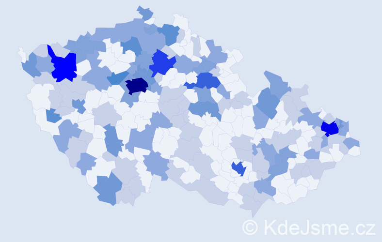 Jméno: 'Ludovít', počet výskytů 257 v celé ČR