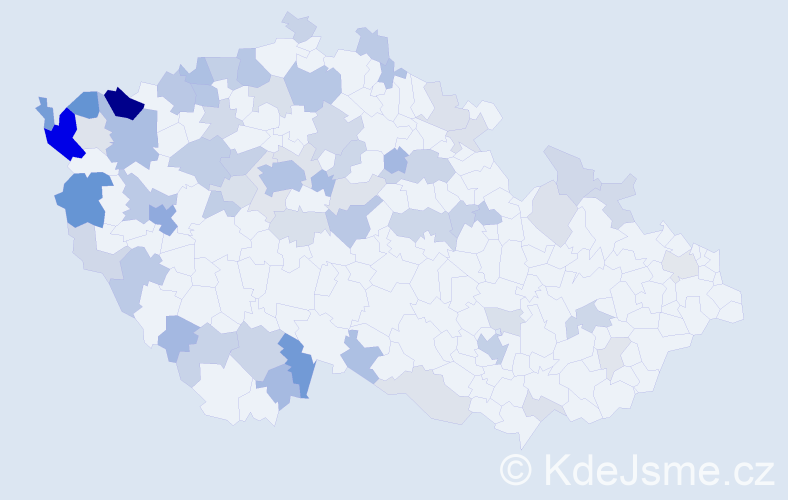 Jméno: 'Nhung', počet výskytů 165 v celé ČR
