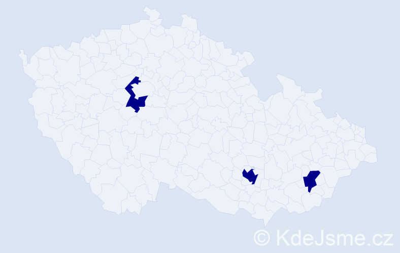 Jméno: 'Léa', počet výskytů 3 v celé ČR