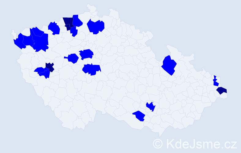 Jméno: 'Lilli', počet výskytů 26 v celé ČR