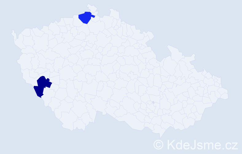 Jméno: 'Romana Aneta', počet výskytů 2 v celé ČR