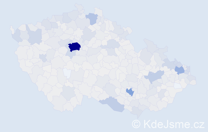 Jméno: 'Maria', počet výskytů 3927 v celé ČR