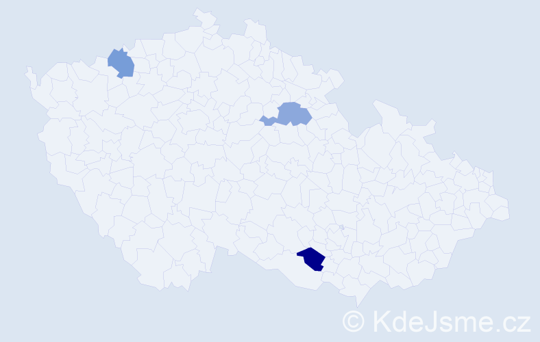 Jméno: 'Laco', počet výskytů 3 v celé ČR