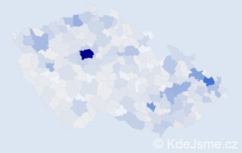 Jméno: 'Bedřiška', počet výskytů 1572 v celé ČR