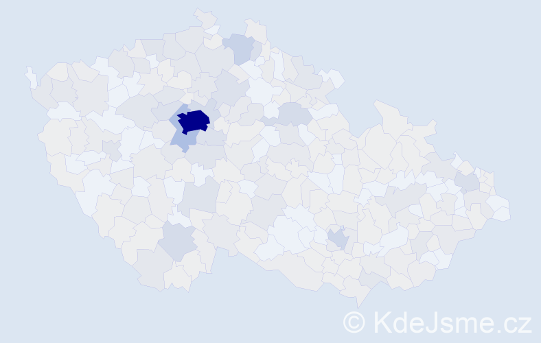Jméno: 'Josefína', počet výskytů 715 v celé ČR