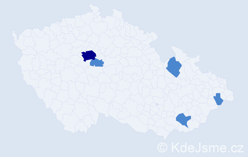Jméno: 'Charlotte Marie', počet výskytů 7 v celé ČR