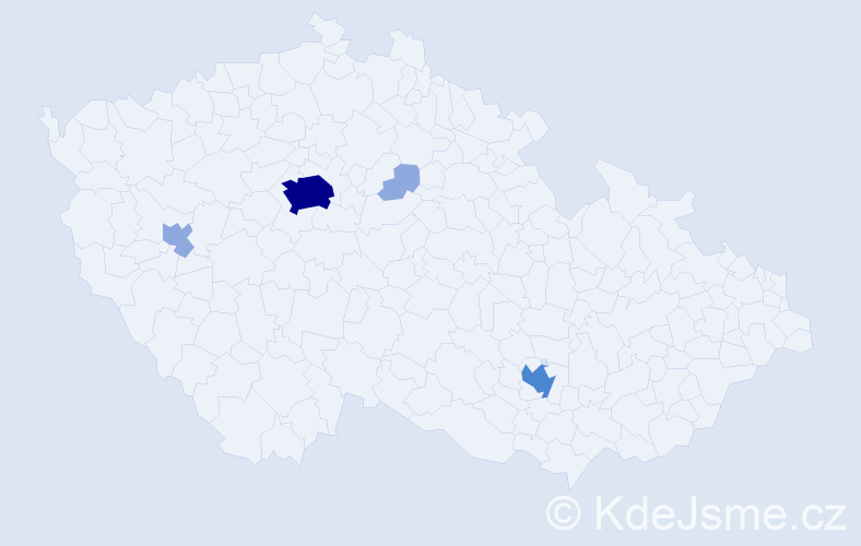 Jméno: 'Nedim', počet výskytů 9 v celé ČR
