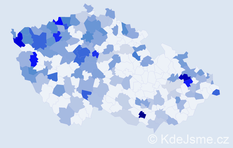 Jméno: 'Josefina', počet výskytů 253 v celé ČR