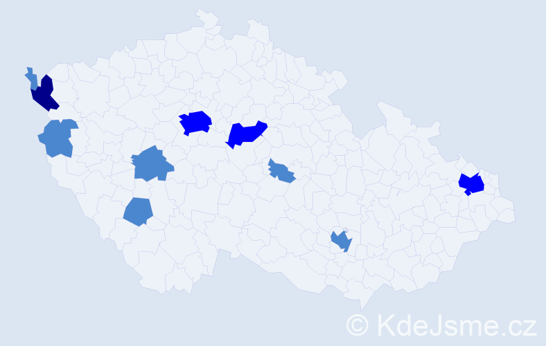Jméno: 'Duc Tien', počet výskytů 15 v celé ČR