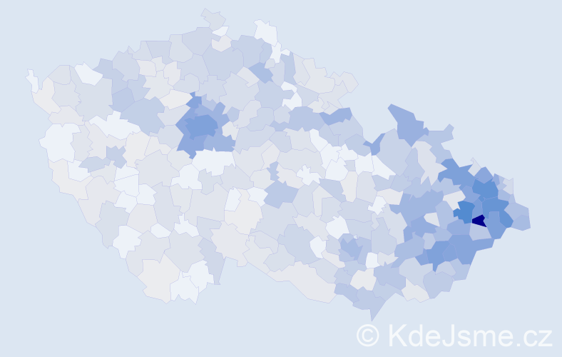 Jméno: 'Radana', počet výskytů 1692 v celé ČR