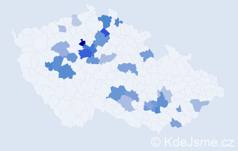 Jméno: 'Grigore', počet výskytů 97 v celé ČR