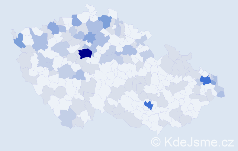 Jméno: 'Bohuš', počet výskytů 196 v celé ČR