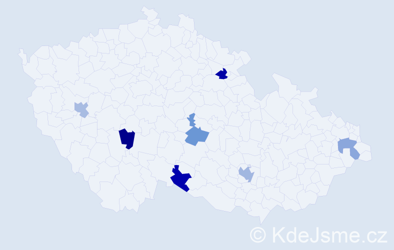 Jméno: 'Guido', počet výskytů 8 v celé ČR
