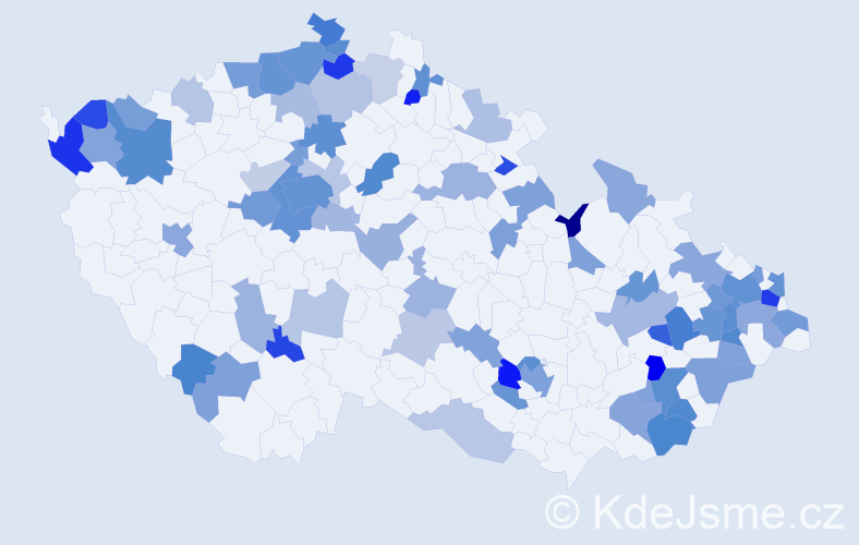 Jméno: 'Beatrice', počet výskytů 162 v celé ČR