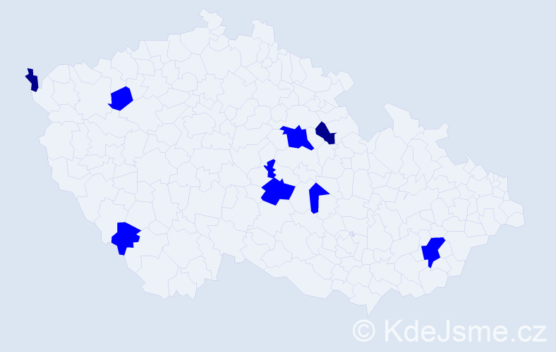 Jméno: 'Batmunkh', počet výskytů 10 v celé ČR