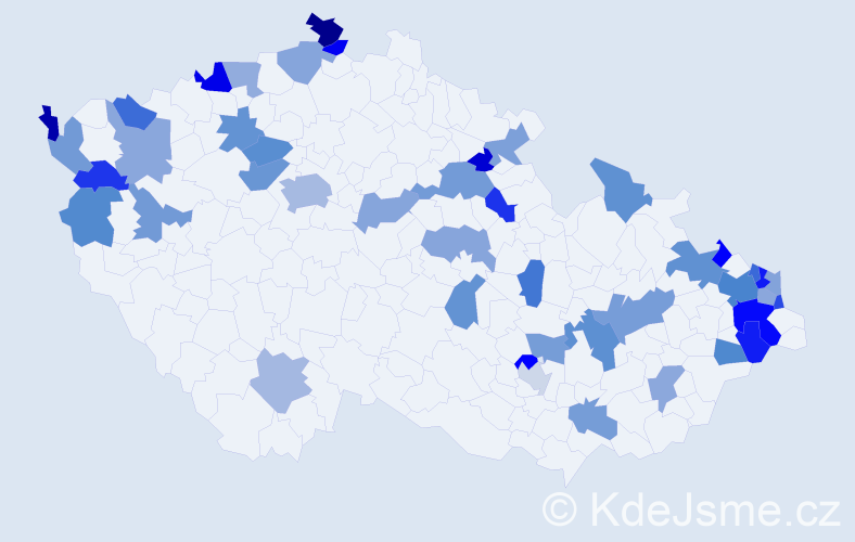 Jméno: 'Iréna', počet výskytů 65 v celé ČR