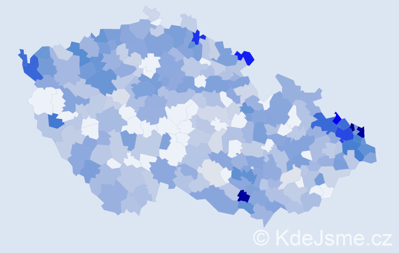 Jméno: 'Melanie', počet výskytů 777 v celé ČR