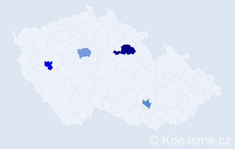 Jméno: 'Saad', počet výskytů 5 v celé ČR