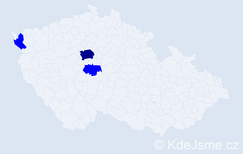 Jméno: 'Viet Chien', počet výskytů 4 v celé ČR