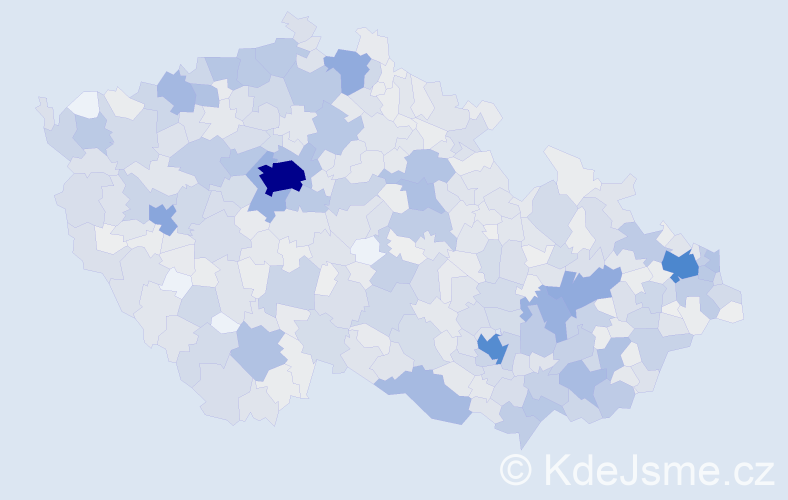 Jméno: 'Liliana', počet výskytů 2214 v celé ČR
