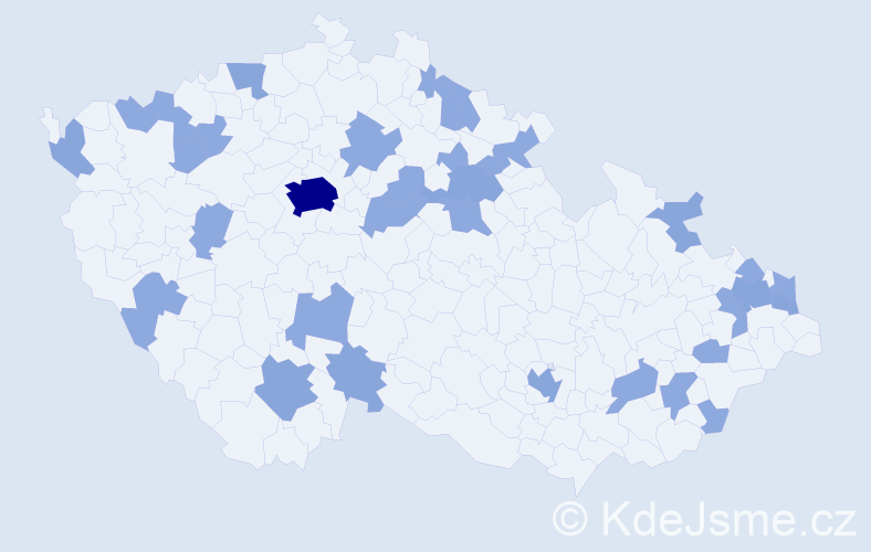 Jméno: 'Alfonz', počet výskytů 55 v celé ČR