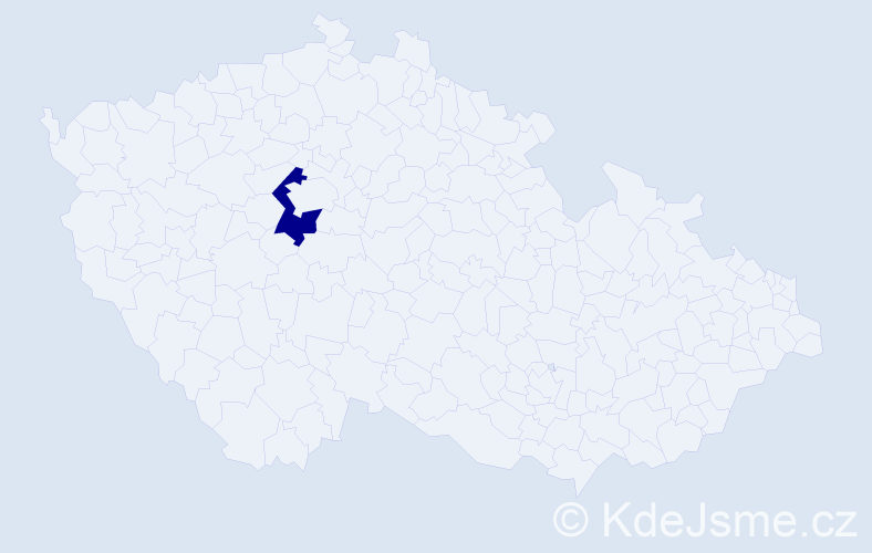 Jméno: 'Khellaf', počet výskytů 1 v celé ČR