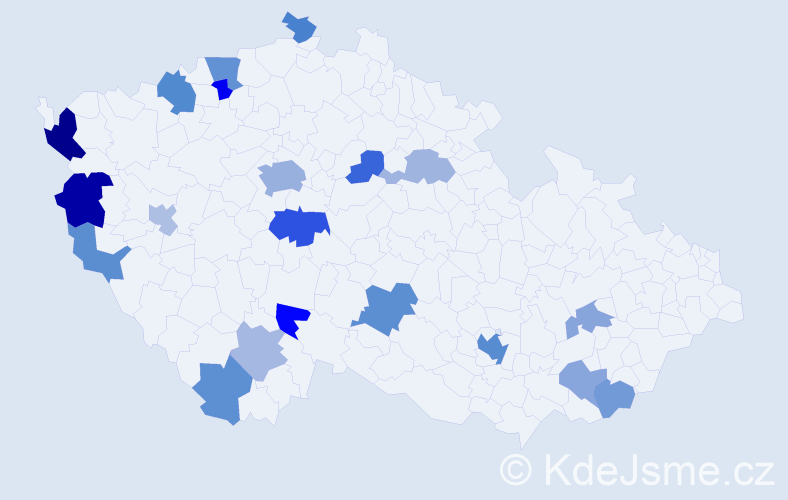 Jméno: 'Dai', počet výskytů 38 v celé ČR