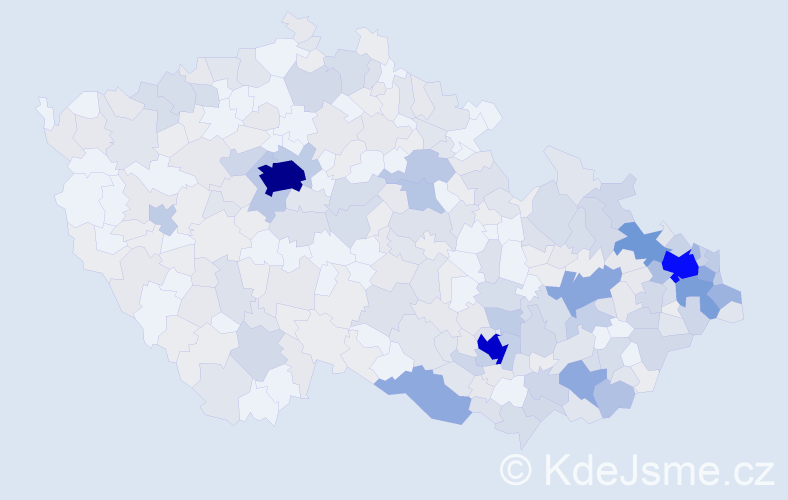 Jméno: 'Darja', počet výskytů 962 v celé ČR