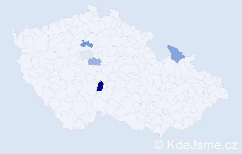 Jméno: 'Alice Marie', počet výskytů 7 v celé ČR