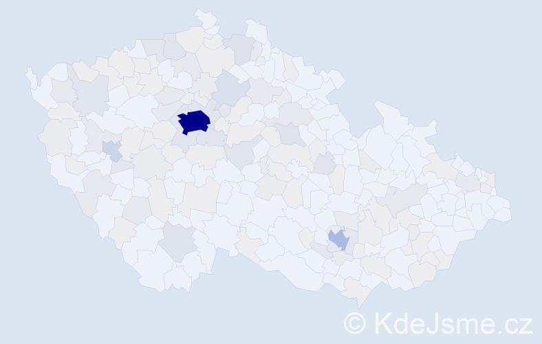 Jméno: 'Vladyslav', počet výskytů 397 v celé ČR
