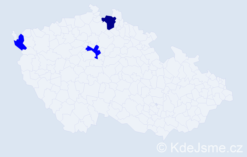 Jméno: 'Daniel Christian', počet výskytů 4 v celé ČR