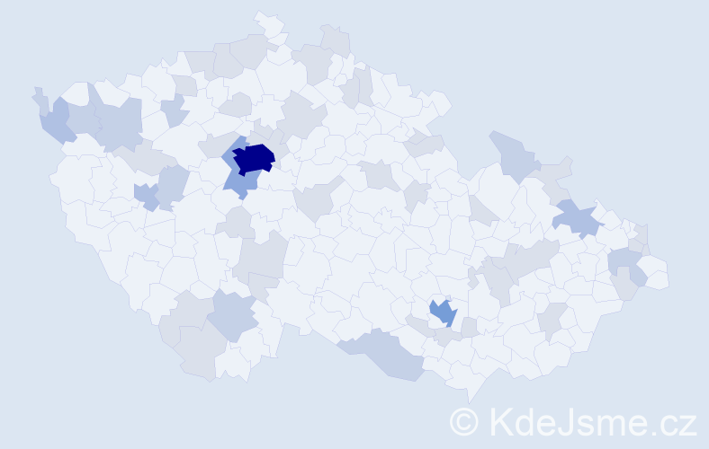 Jméno: 'Lili', počet výskytů 97 v celé ČR