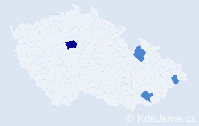 Jméno: 'Charlotte Marie', počet výskytů 6 v celé ČR